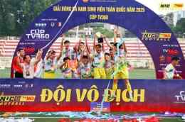 ảnh chụp màn hình giải bóng đá sinh viên toàn quốc 2026