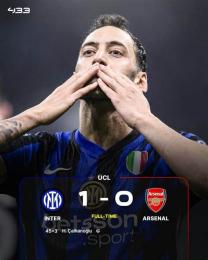 ảnh chụp màn hình kết quả bóng đá inter milan