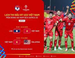 ảnh chụp màn hình lịch bóng đá u22