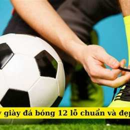 cách xỏ dây giày đá bóng 12 lỗ