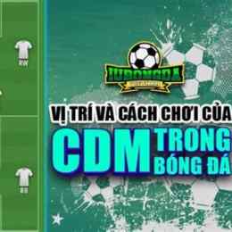 cdm là vị trí nào trong bóng đá
