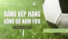 giao diện app bang xep hang fifa bong da nam
