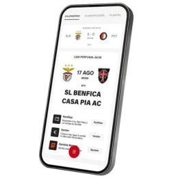 giao diện app benfica – câu lạc bộ bóng đá académico de viseu