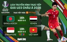 giao diện app bóng đá u23 châu á 2026