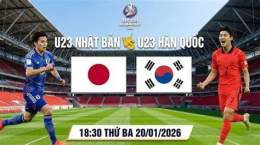 giao diện app bóng đá u23 nhật bản u23 hàn quốc