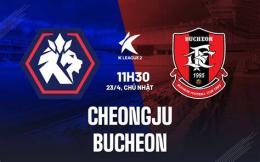 giao diện app câu lạc bộ bóng đá chungbuk cheongju