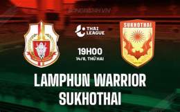 giao diện app câu lạc bộ bóng đá lamphun warrior