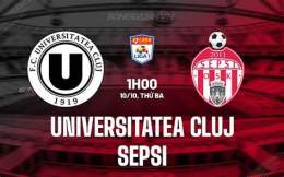 giao diện app câu lạc bộ bóng đá universitatea cluj