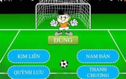 giao diện app chơi game đá bóng