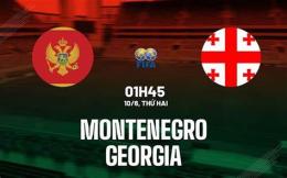 giao diện app đội tuyển bóng đá quốc gia montenegro