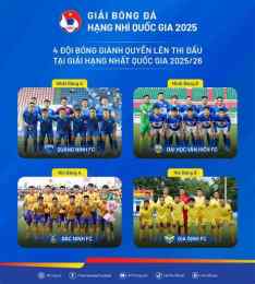 giao diện app giải bóng đá hạng nhì quốc gia 2026
