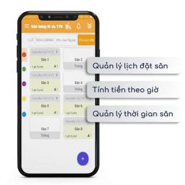 giao diện app giải pháp bóng đá
