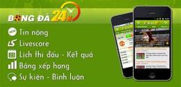 giao diện app ket qua bong da 24h