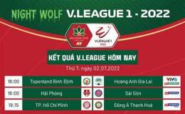 giao diện app kết quả bóng đá v-league việt nam