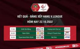 giao diện app kết quả bóng đá vleague hôm nay