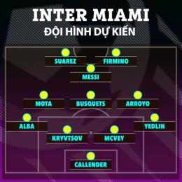 giao diện app lịch bóng đá inter miami