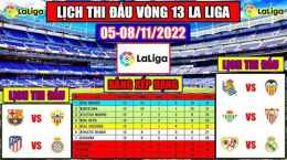 giao diện app lịch đá bóng la liga