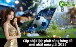 giao diện app lich phat song bong da