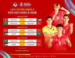 giao diện app lịch thi đấu bóng đá u 23