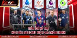 giao diện app livescore kết quả bóng đá