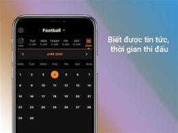 giao diện app livescore tỷ số bóng đá trực tuyến bongdanet