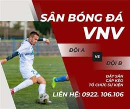 giao diện app sân bóng đá vnv
