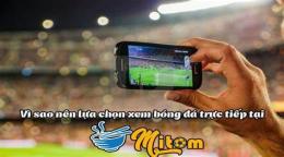 giao diện app trang xem bóng đá