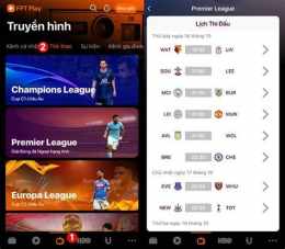 giao diện app trực tiếp bóng đá sơn