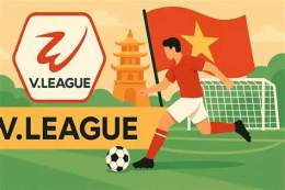 giao diện app v-league bóng đá