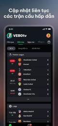 giao diện app vebo trực tiếp bóng đá