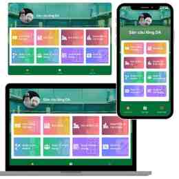 giao diện app web coi đá bóng