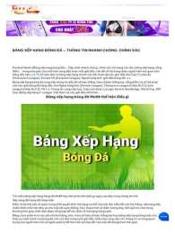 hướng dẫn sử dụng bang xep hang bong da c1