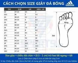 hướng dẫn sử dụng giày adidas bóng đá