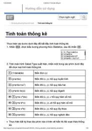 hướng dẫn sử dụng thống kê bong da