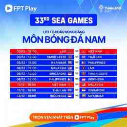 kq bong da nam seagame 33