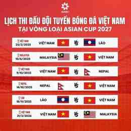 lịch đá bóng asian cup 2026