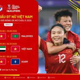 lịch thi đấu bóng đá nữ đông nam á