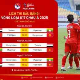 lich thi dau bong da u17 chau a