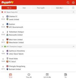 tính năng nổi bật bóng đá tỷ số trực tuyến