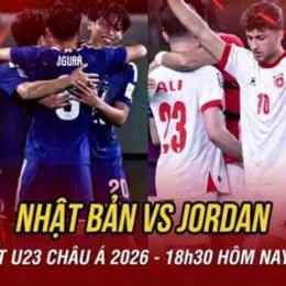 trực tiếp bóng đá nhật bản gặp jordan